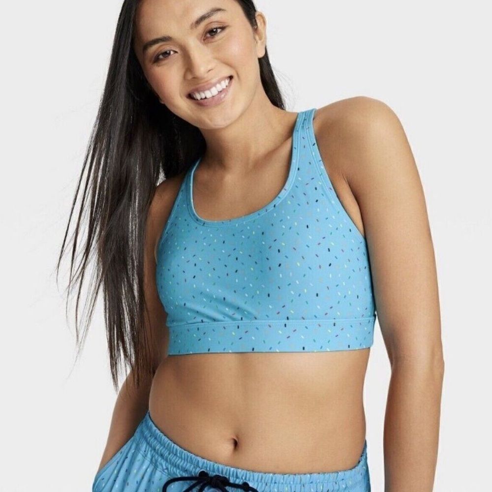 Humankind x Target Sprinkles Blue Sports Bra Women’s Medium